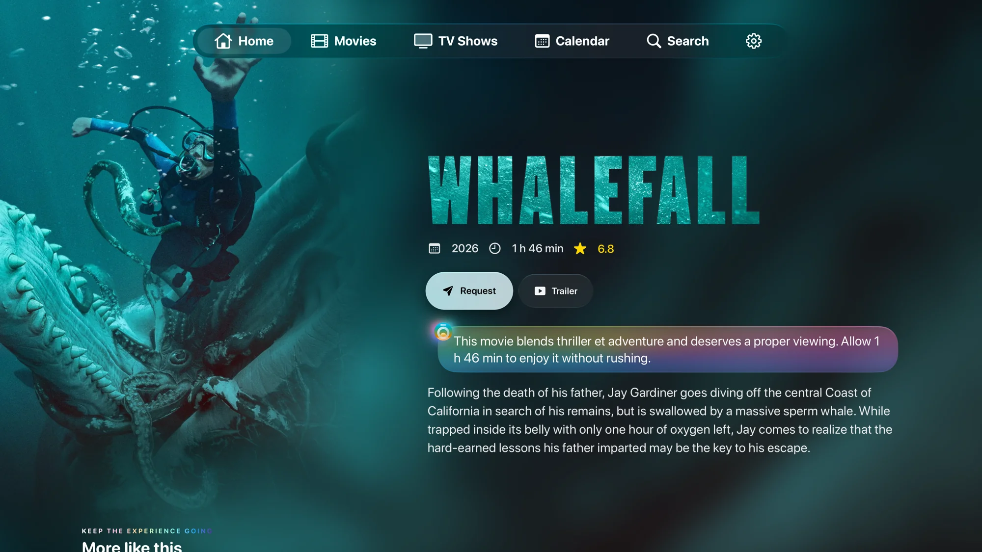 Whalefall on Apple TV