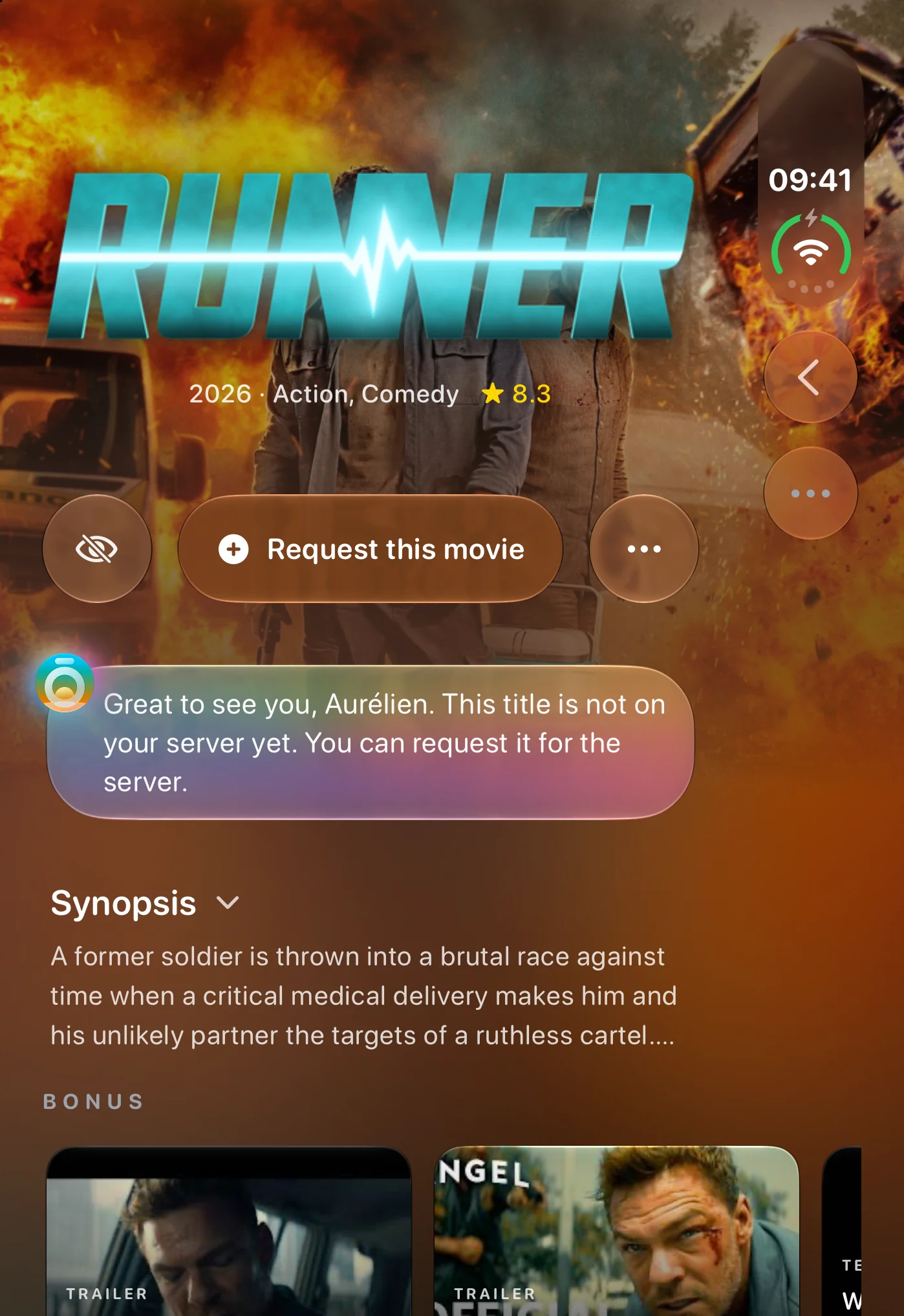 Runner on iPhone Duo